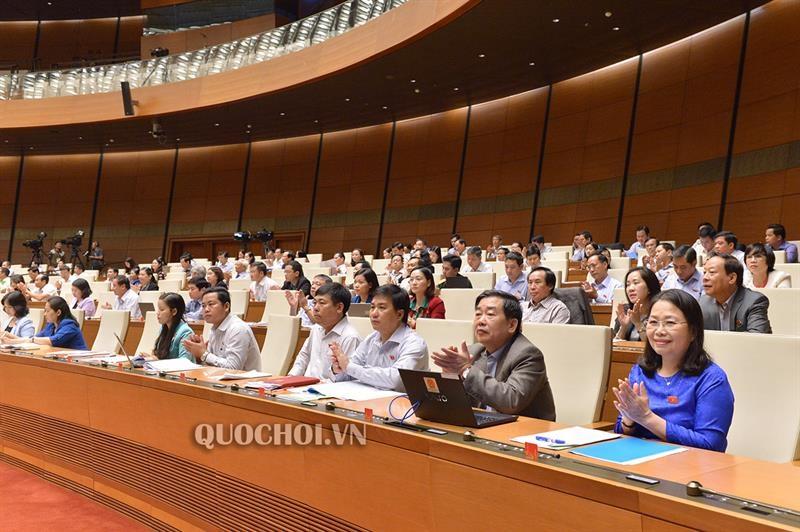 Kết quả biểu quyết thông qua Nghị quyết về kế hoạch phát triển kinh tế - xã hội năm 2019