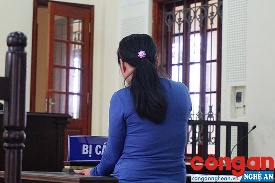 Bị cáo Mai Thị Nam tại phiên tòa sơ thẩm