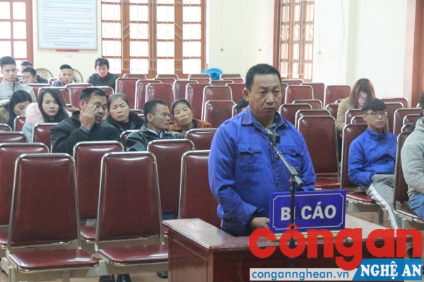 Bị cáo Huỳnh Kim Toàn tại phiên tòa