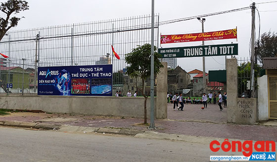 Trung tâm thể dục thể thao phường Lê Lợi xây dựng trái phép, trái với quy hoạch đã được phê duyệt