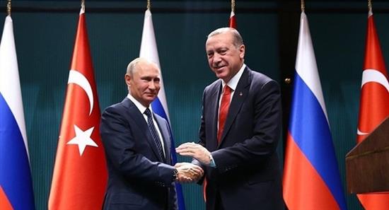 Tổng thống Nga Putin và Tổng thống Thổ Nhĩ Kỳ Erdogan. Ảnh: Hurriet