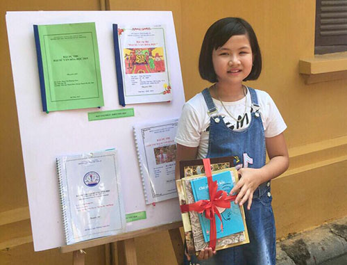 Thái Thị Trà My, cô bé đạt giải Nhất cuộc thi “Đại sứ Văn hóa đọc” toàn quốc