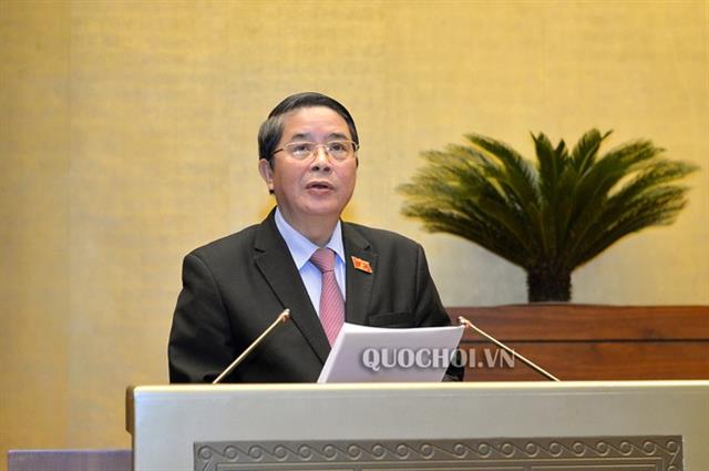 Chủ nhiệm Ủy ban Tài chính - Ngân sách của Quốc hội Nguyễn Đức Hải trả lời các vấn đề liên quan đến Luật Đầu tư công.