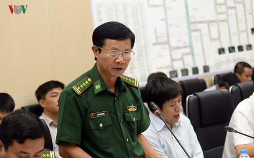 Đại tá Trần Văn Đình (Trưởng phòng cứu hộ - cứu nạn - Bộ đội Biên Phòng).