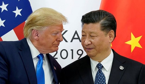 Tổng thống Donald Trump và Chủ tịch Tập Cận Bình gặp nhau bên lề Hội nghị G20 tại Nhật Bản hồi tháng 6/2019. (Ảnh: Reuters)