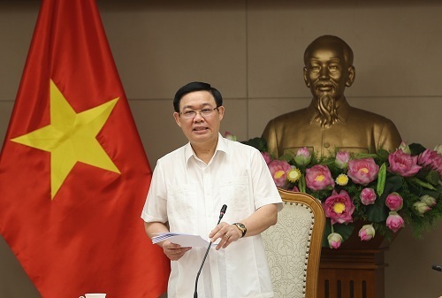 Phó Thủ tướng Vương Đình Huệ phát biểu tại cuộc họp - Ảnh: VGP/Thành Chung