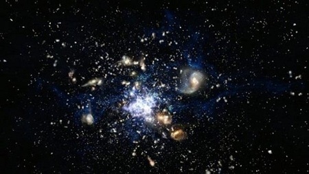 Nhóm thiên hà được cho là lâu đời nhất vũ trụ - Ảnh: The Express Tribune