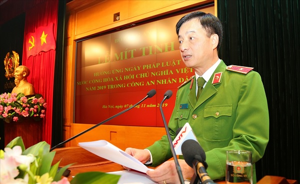 Thứ trưởng Nguyễn Duy Ngọc phát biểu chỉ đạo tại Lễ Mít tinh.