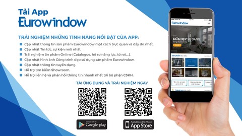 Eurowindow ra mắt phiên bản Mobile App với nhiều tính năng nổi bật