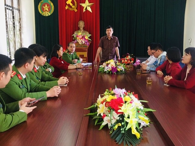 Đảng uỷ phường Cửa Nam đánh giá cao vai trò của lực lượng công an trong các hoạt động ở địa phương 