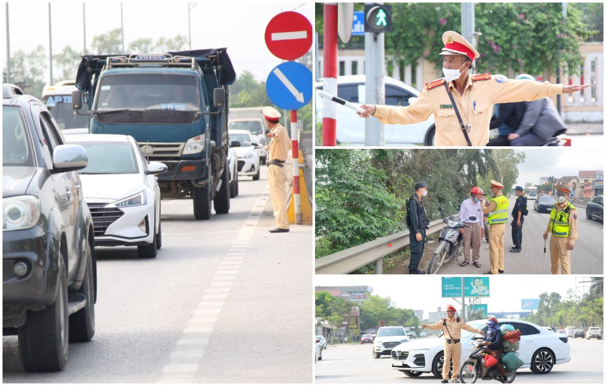 Công an Nghệ An: 100% Cảnh sát giao thông túc trực, bảo đảm ATGT dịp lễ Giỗ tổ Hùng Vương, 30/4 và 1/5